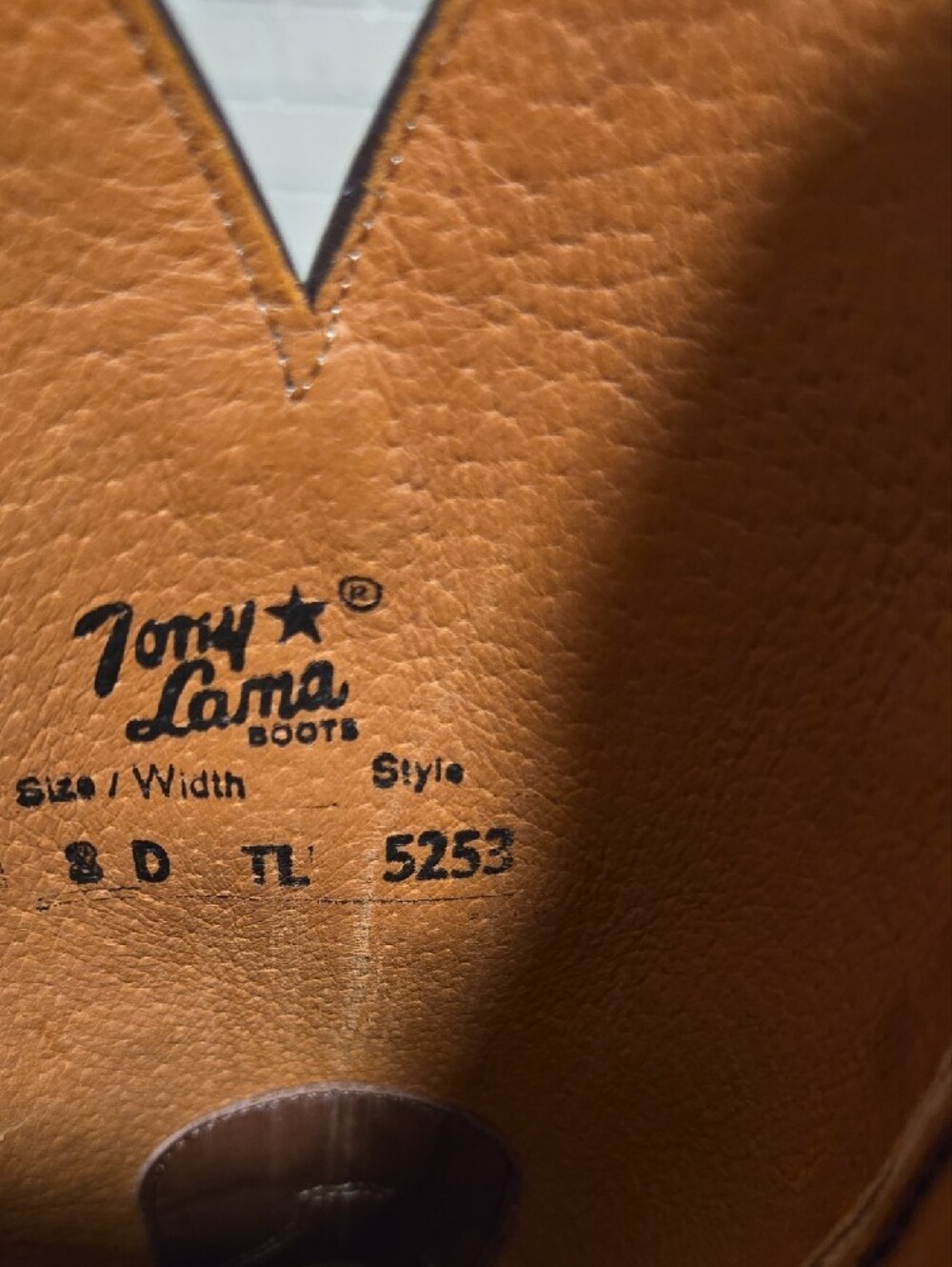 Tony Lama Two-Tone Western Boots - Picture 7 of 10